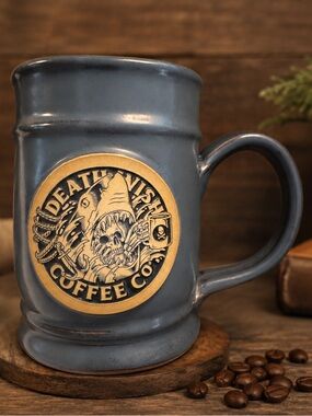 Limited Edition 2024 Death Wish Coffee Co Megalodon Tankard Mug - No Box